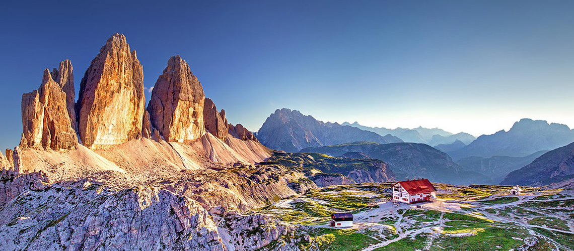 Wonderfull mountains landscapes in the Dolomites
