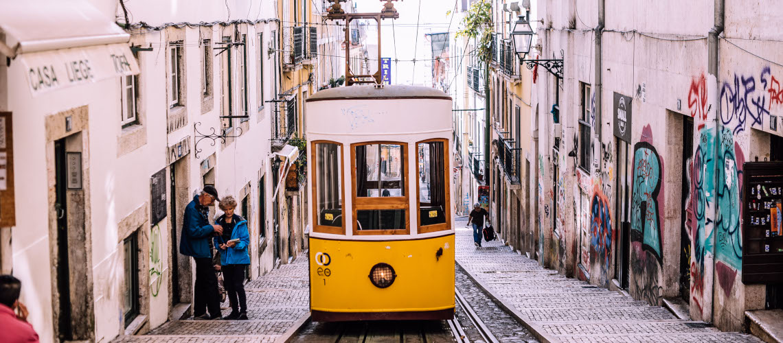 Lisbon's famous tramway