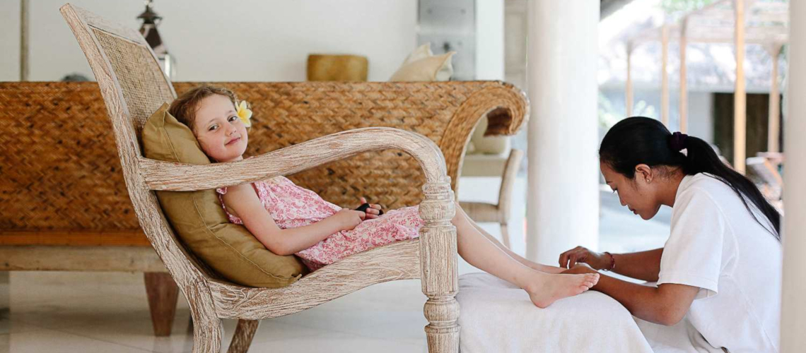 Villa Sungai Little girl healthcare Bali Little Guest Hotels Collection
