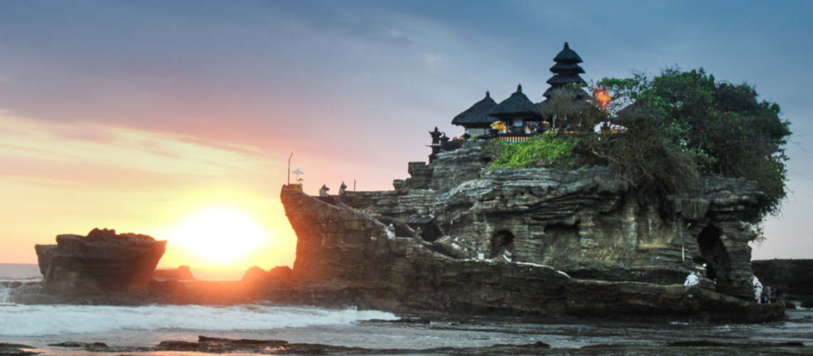 pura Tanah Lot Temple at sunset Bali Little Guest Hotels Collection