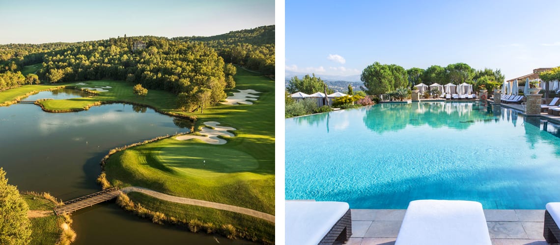 Le Chateau and Le Riou golf courses and Terre Blanche Hotel in France
