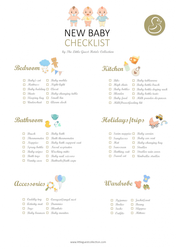 new baby checklist