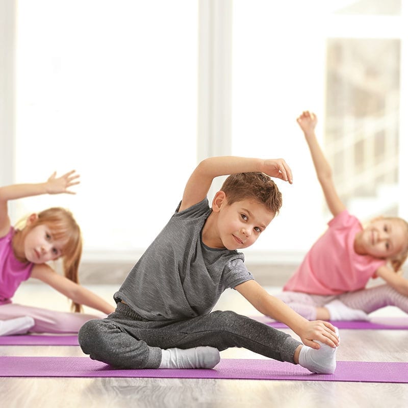 After all those treats, enjoy a little family yoga session