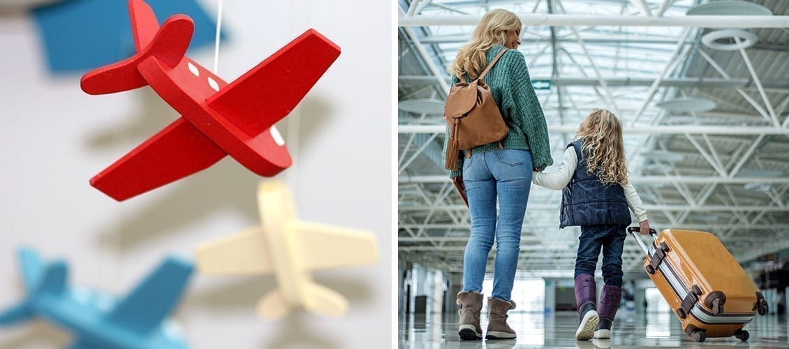 maman-et-fille-attendent-à-l'aéroport