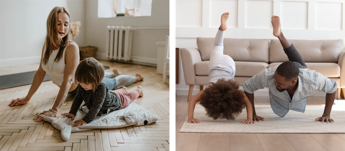 Yoga avec enfants - rectangle photo 3