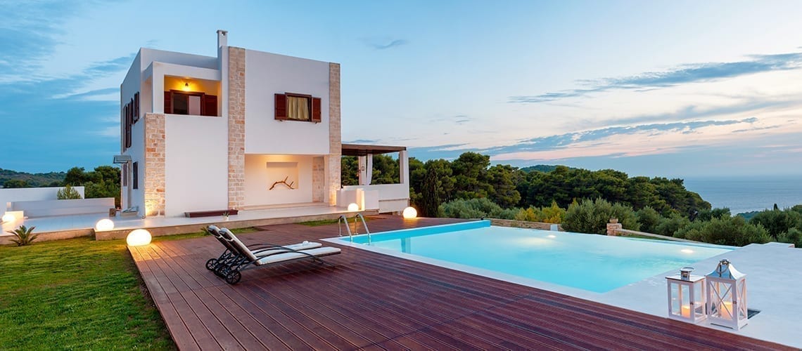 villa with private swimming pool
