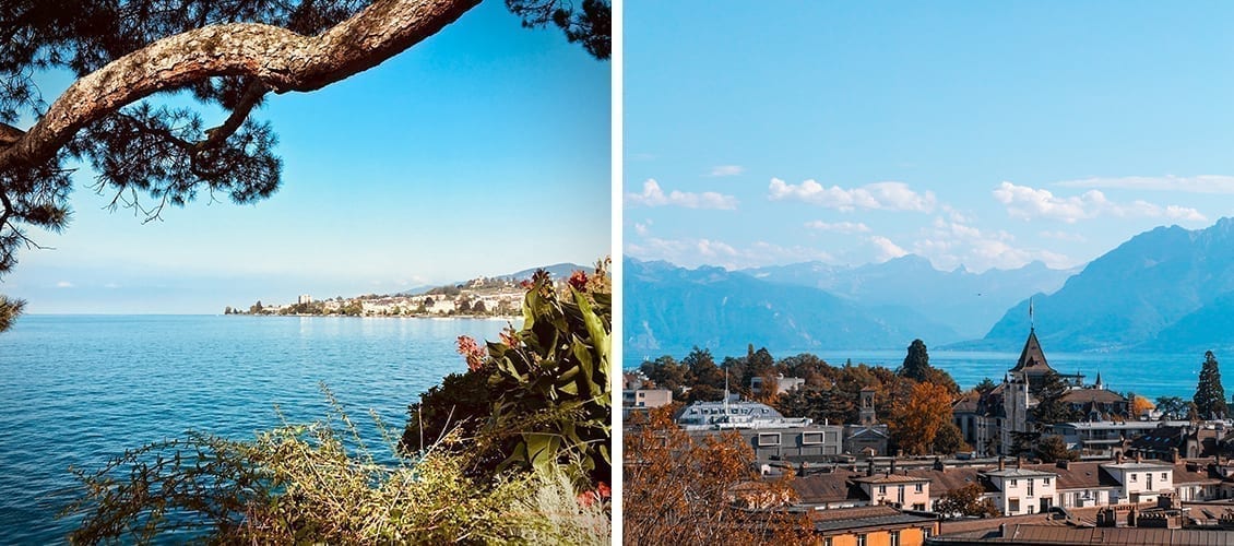 Montreux and Lausanne in Switzerland