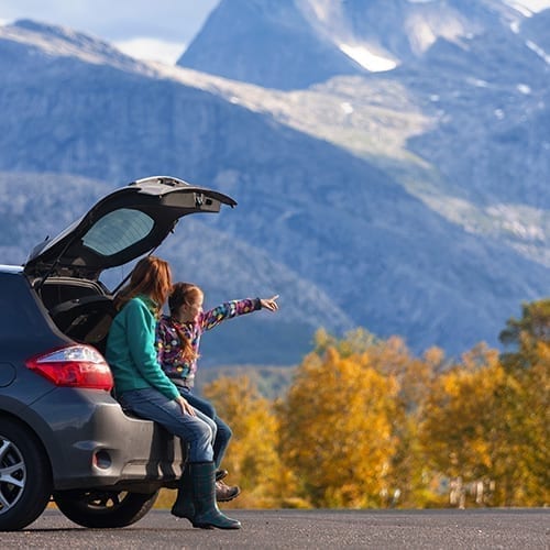 Getaway road trip between France and Italy