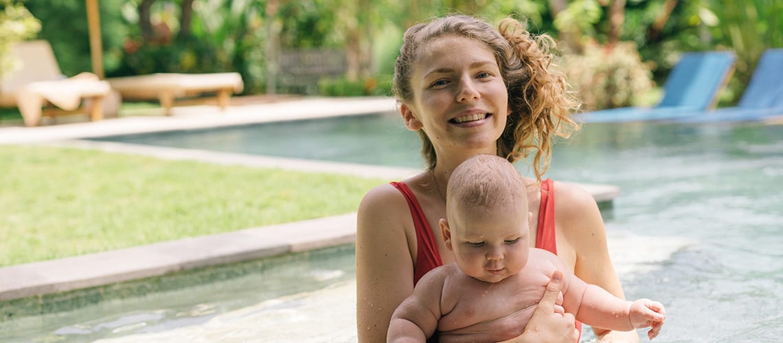 mother-and-child-swimming pool