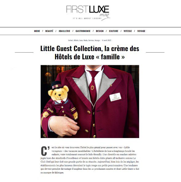 Parution | First Luxe mag
