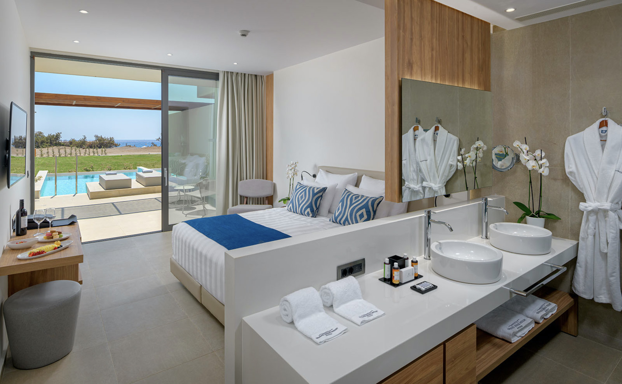 Chambre Double avec Piscine Privée – Vue Mer