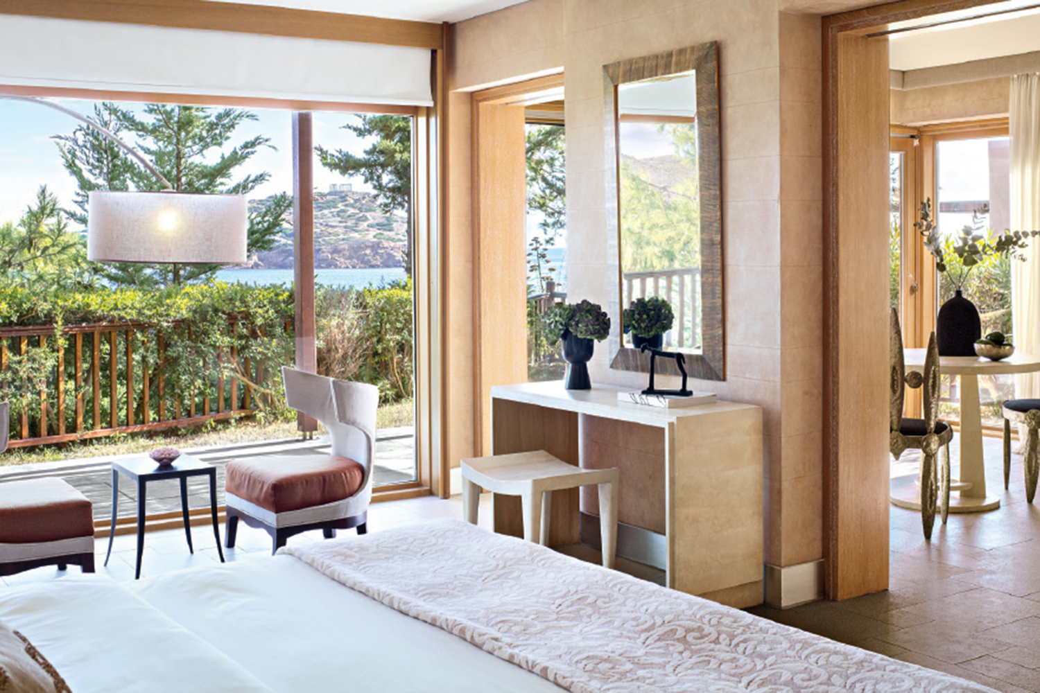 Bruidssuite met privézwembad – Uitzicht op zee en de tempel