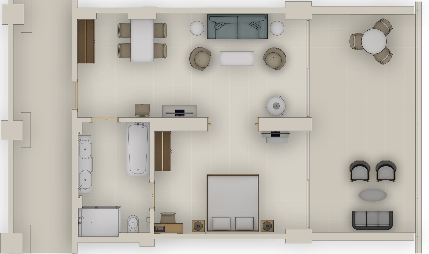 One Bedroom Suite – Sea View