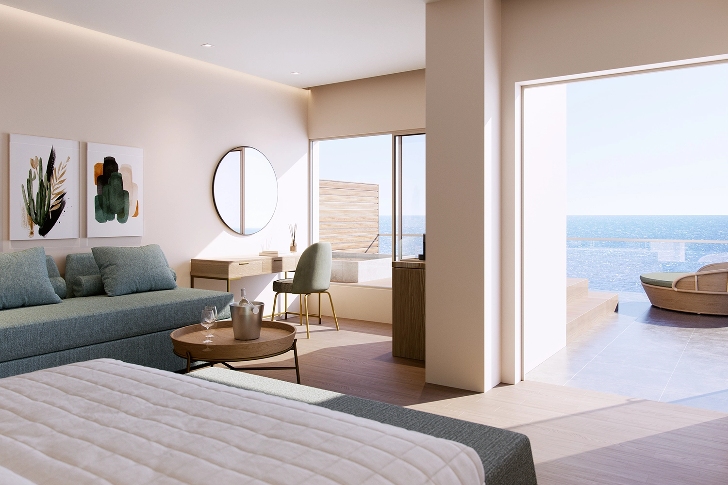 Suite Junior Grande Terrasse – Bain à remous – Vue Mer