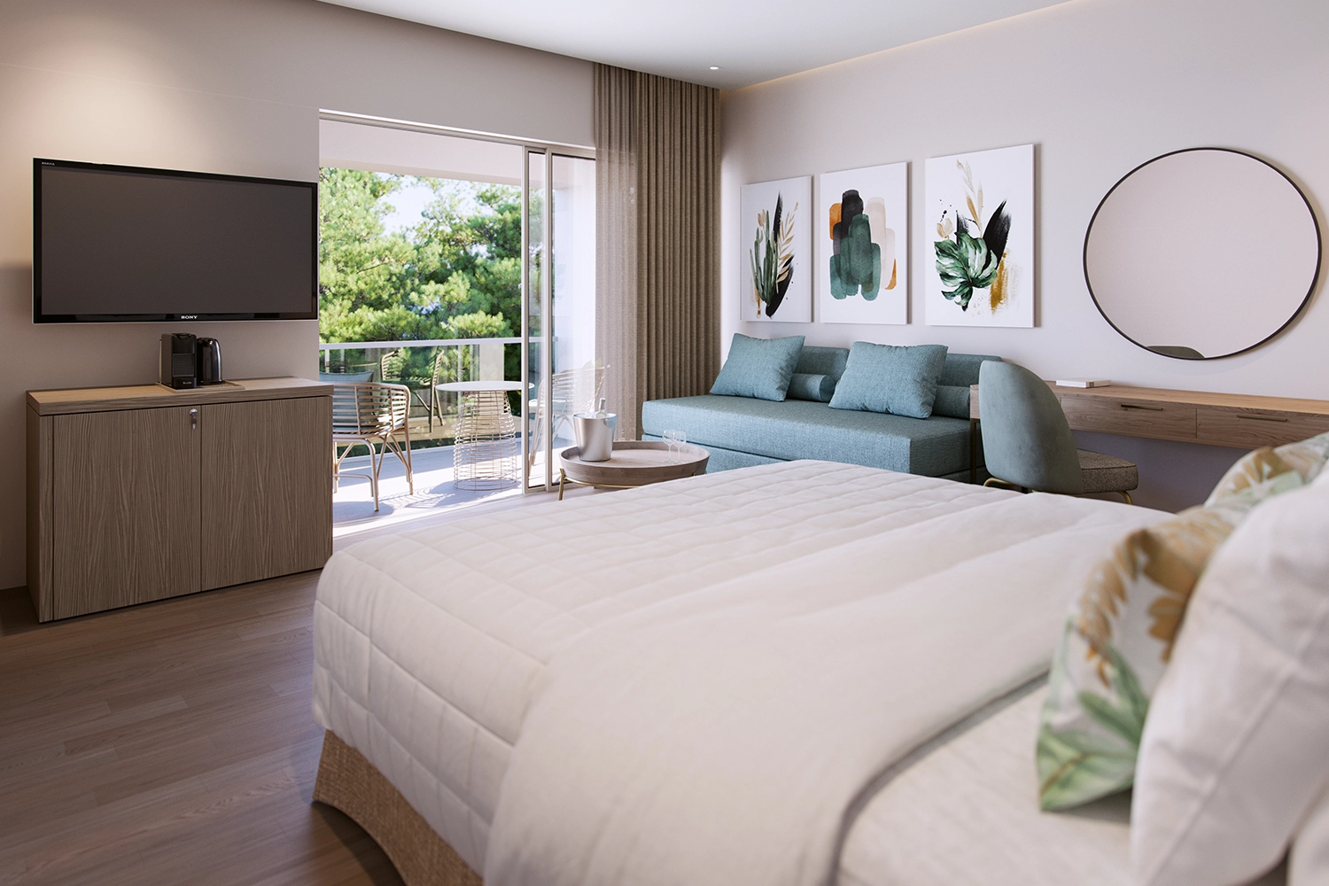 Chambre Supérieure Double – Vue Jardin