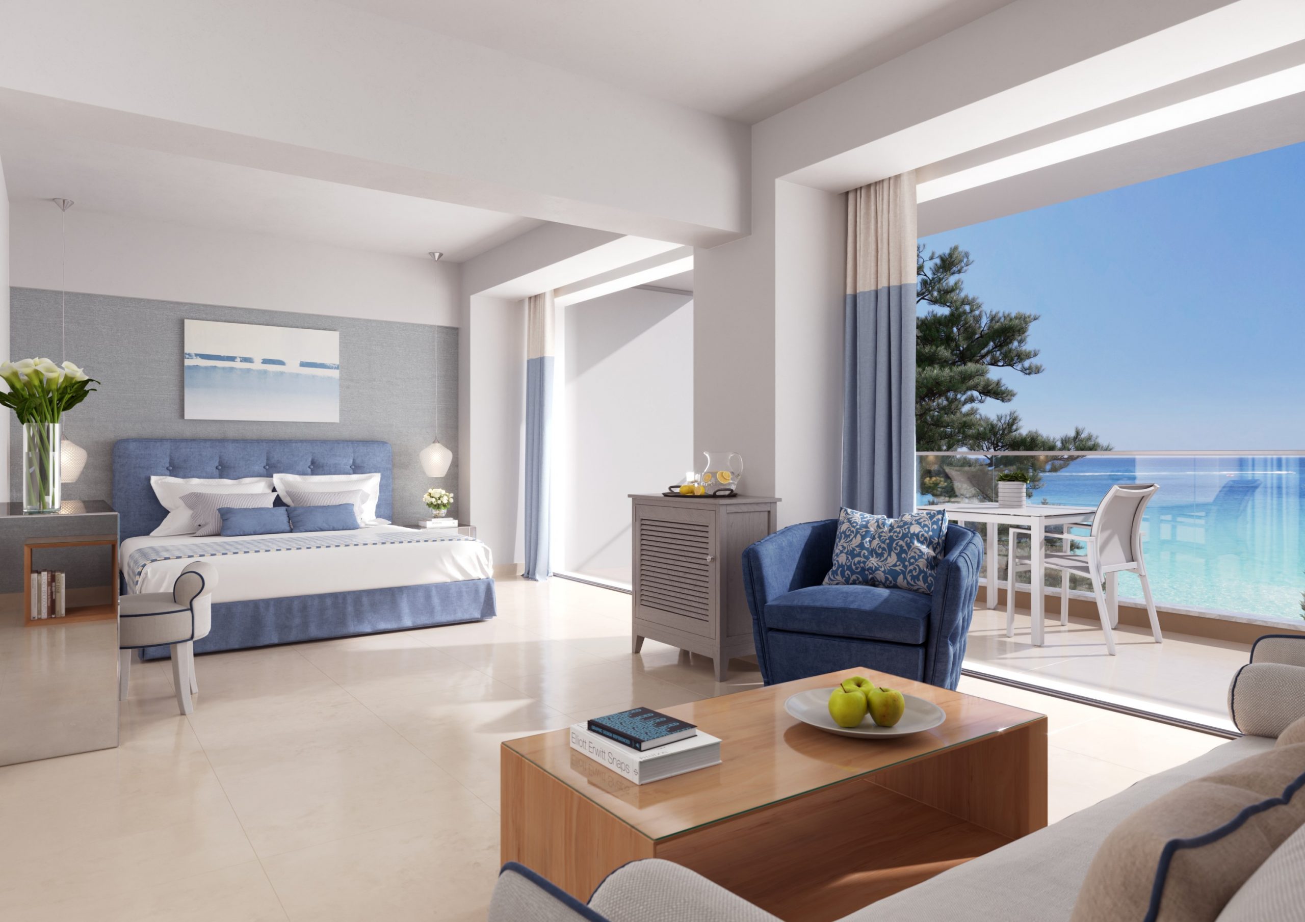 Panoramic Junior Suite – Private Garden & Sea View