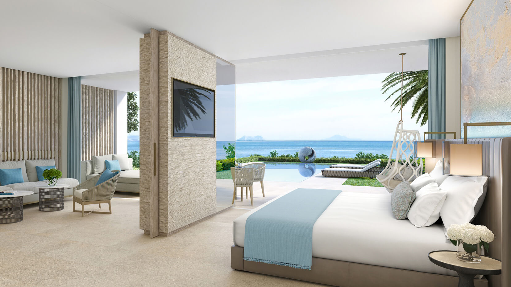 Suite Deluxe Deux Chambres Piscine Privée – Vue Mer