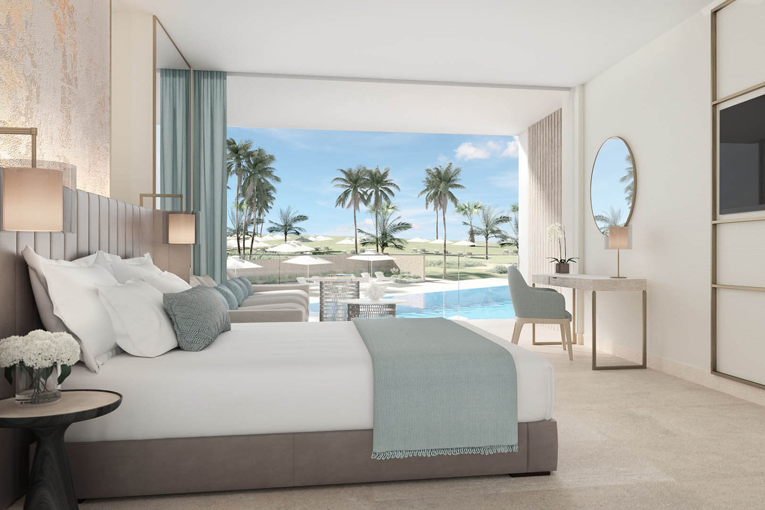 Chambre Double Supérieure – Vue Piscine