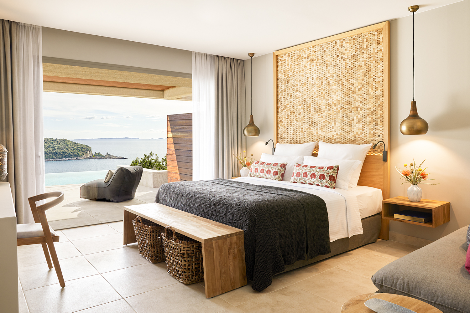 Deluxe Tweepersoonskamer – Privézwembad – Uitzicht op Zee