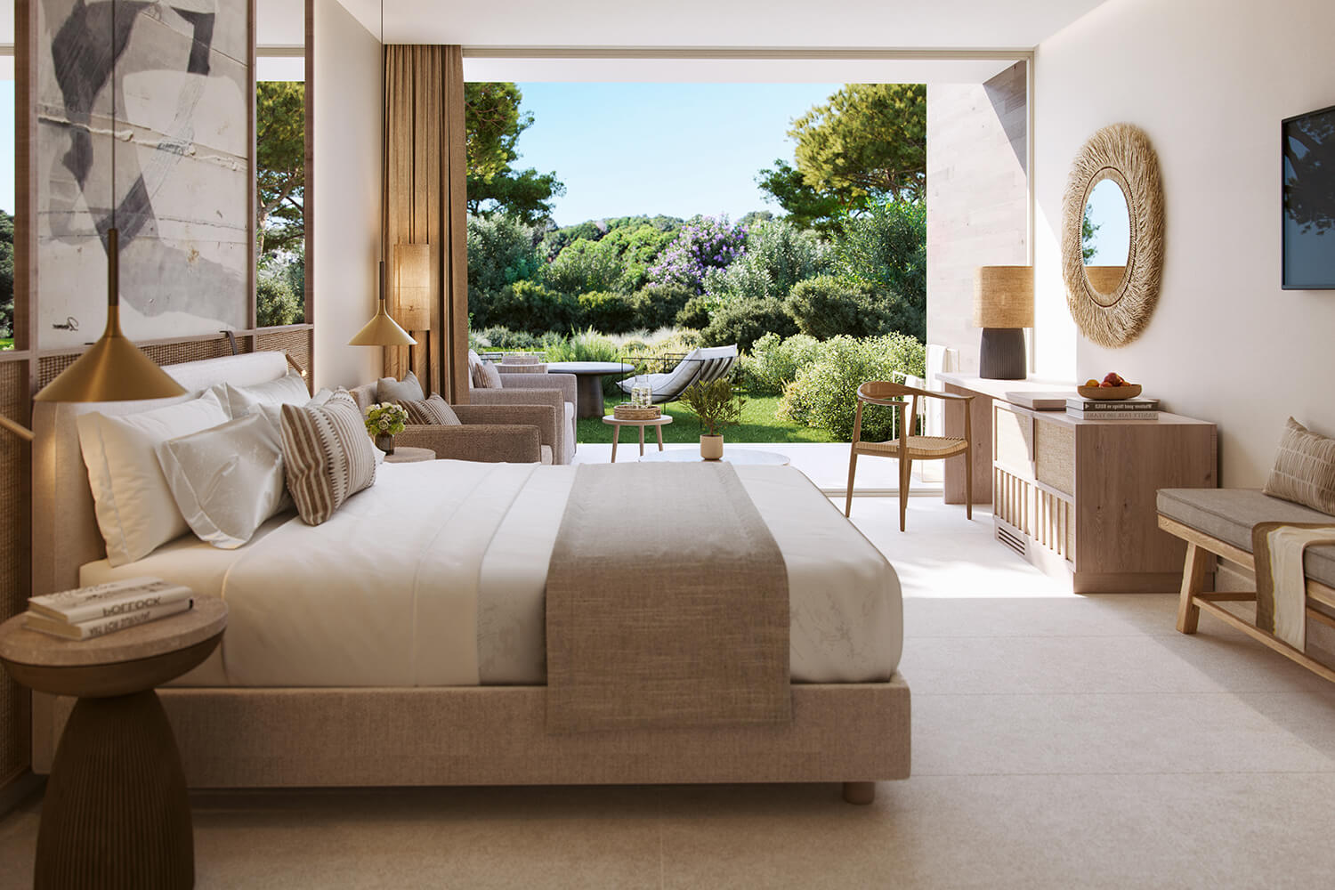 Family Room with Private Garden – Garden View