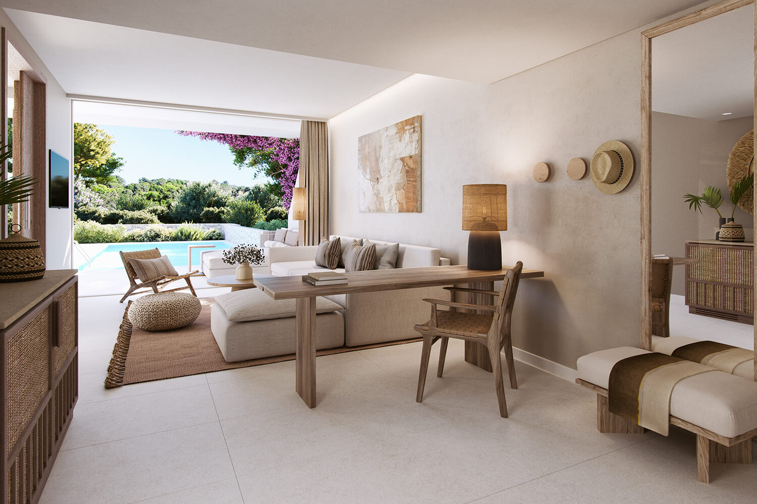 One Bedroom Deluxe Suite with Private Pool – Garden View