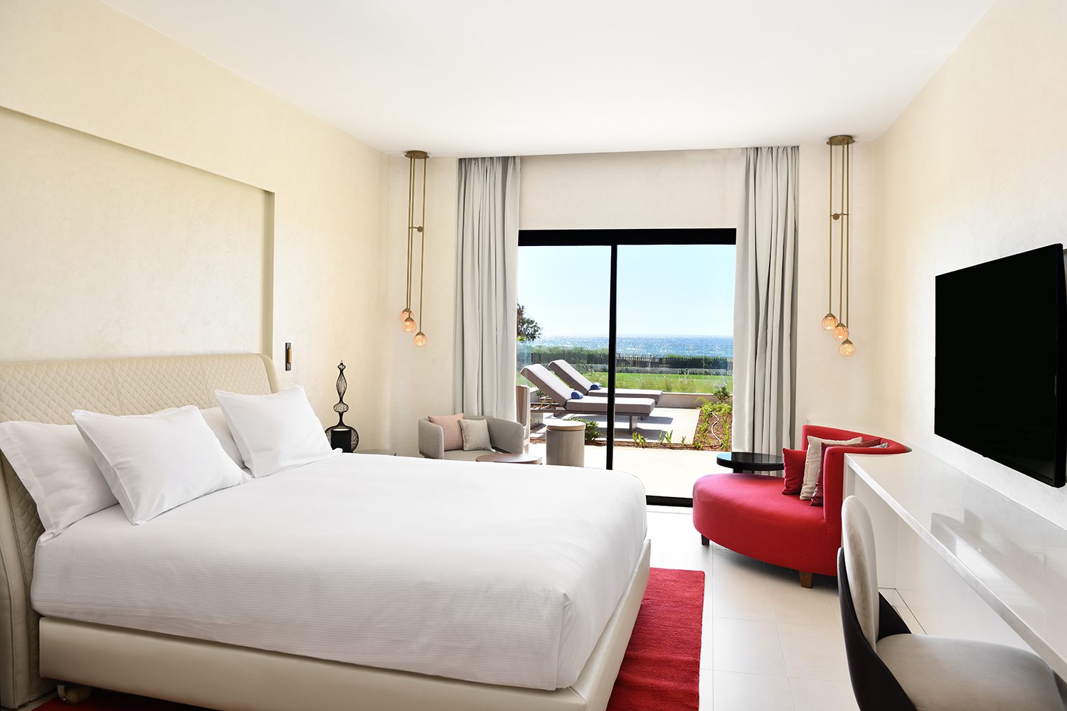 Chambre King Guest – Vue partielle Océan