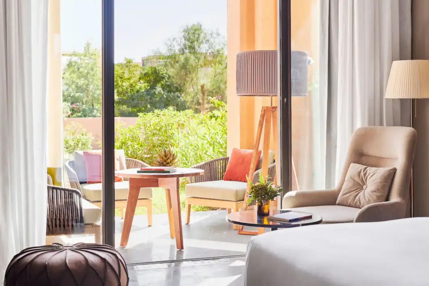 Kamer – 2 aparte bedden – Uitzicht op de bergen