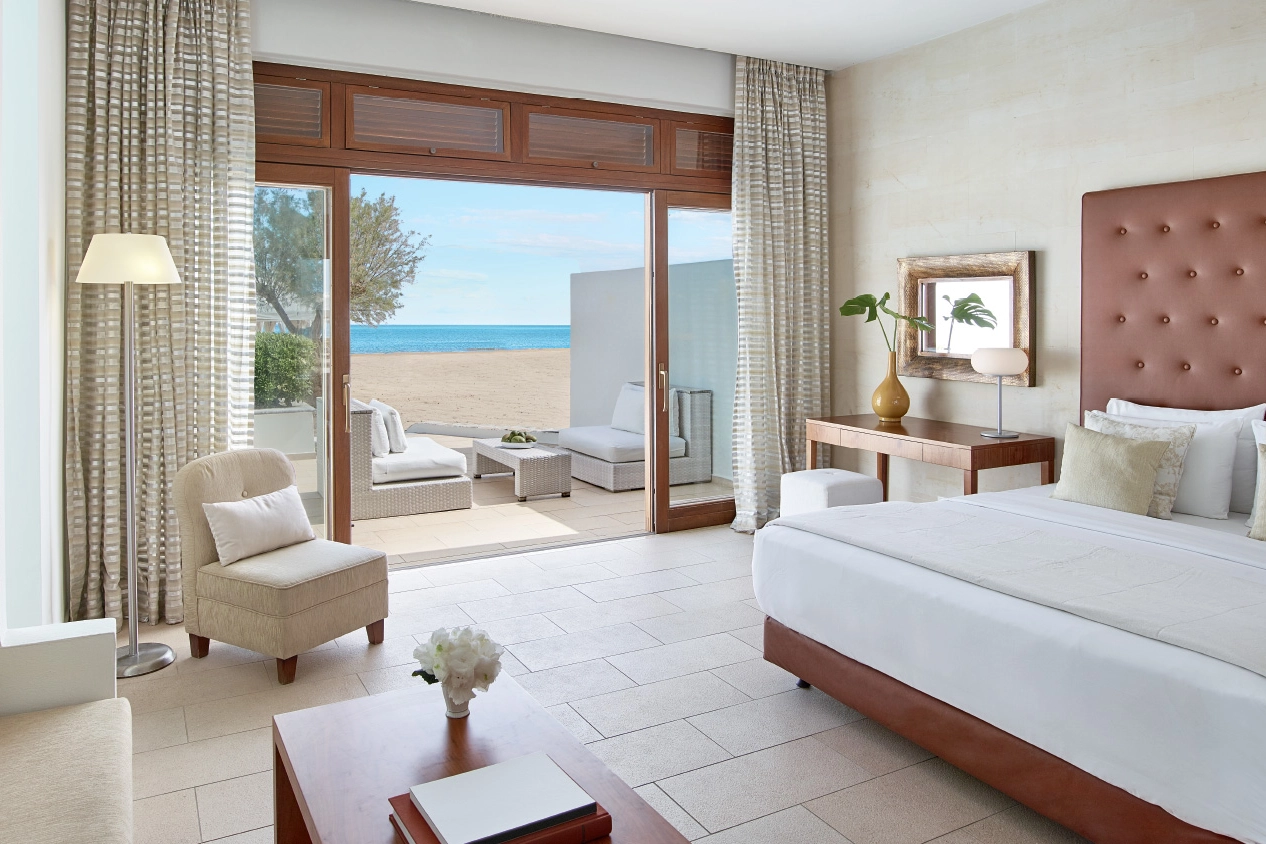 Beach Villa Deluxe 2 Chambres – Jardin & Piscine Privée – Vue Mer