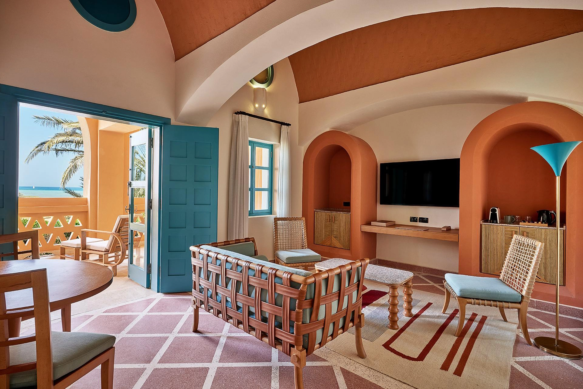 Junior Suite – King – Gedeeltelijk zeezicht, Balkon