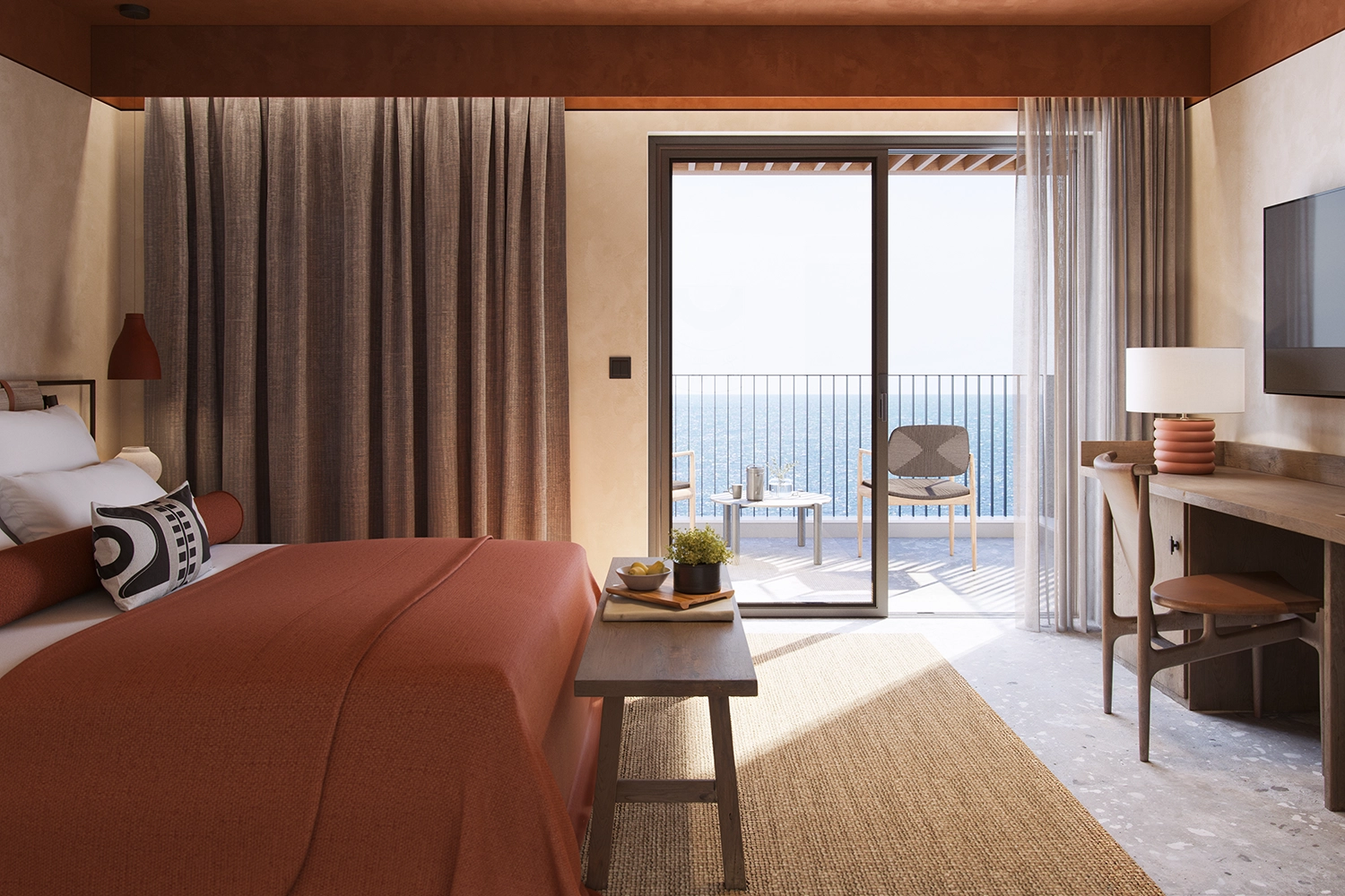 Comfortkamer met zeezicht