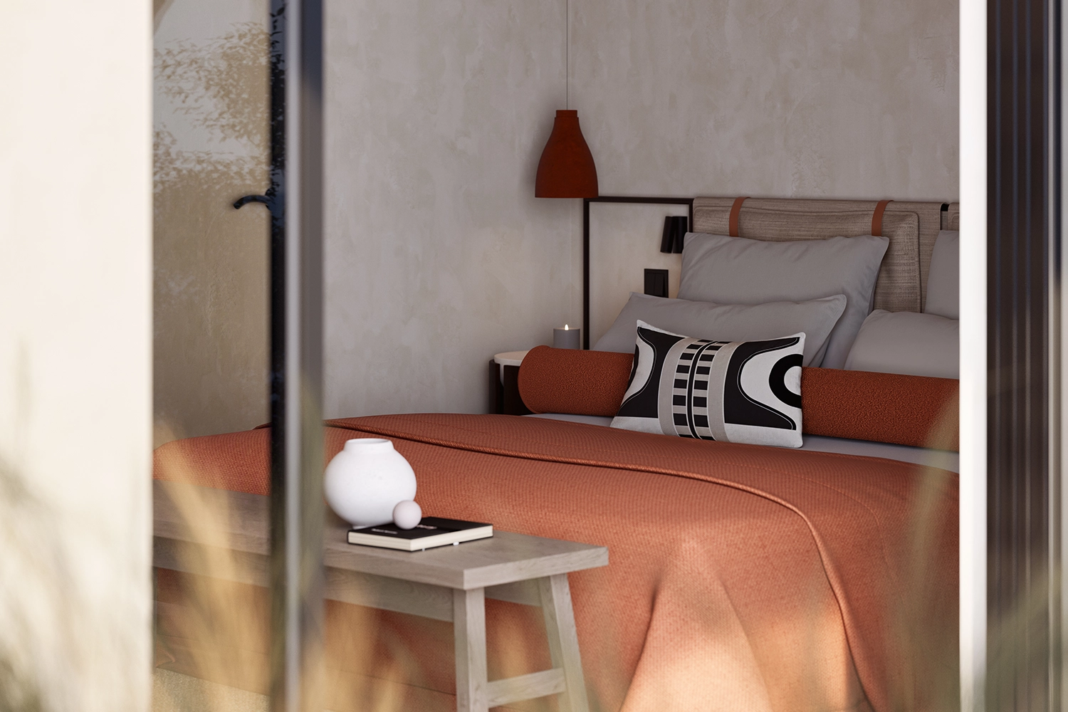 Deluxe kamer met tuinzicht en directe toegang tot het zwembad