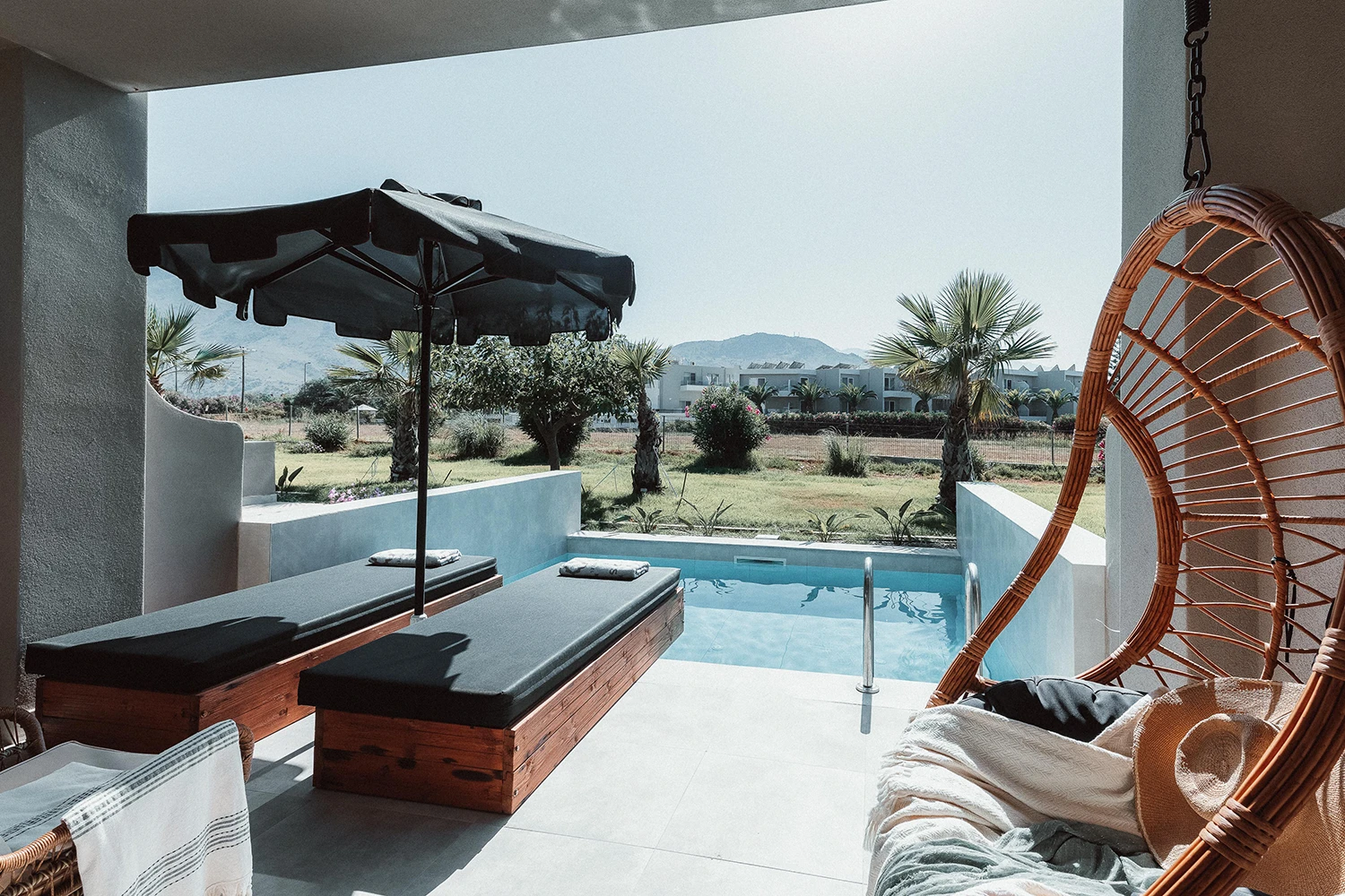 Chambres doubles supérieures – Piscine privée