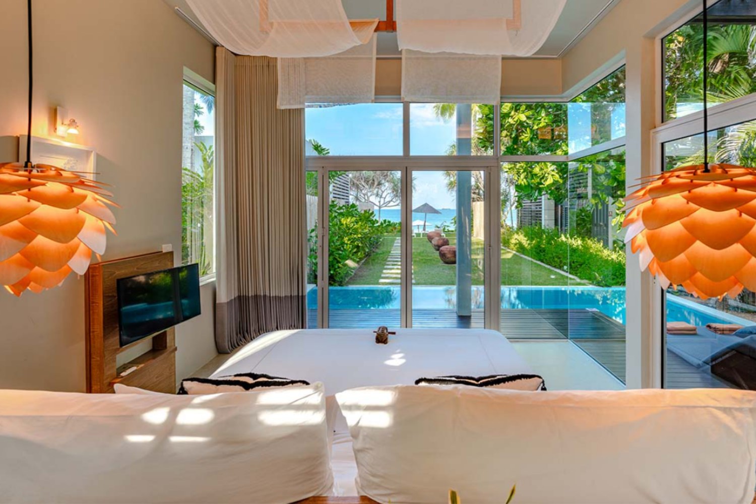 Suite con piscina frente a la playa