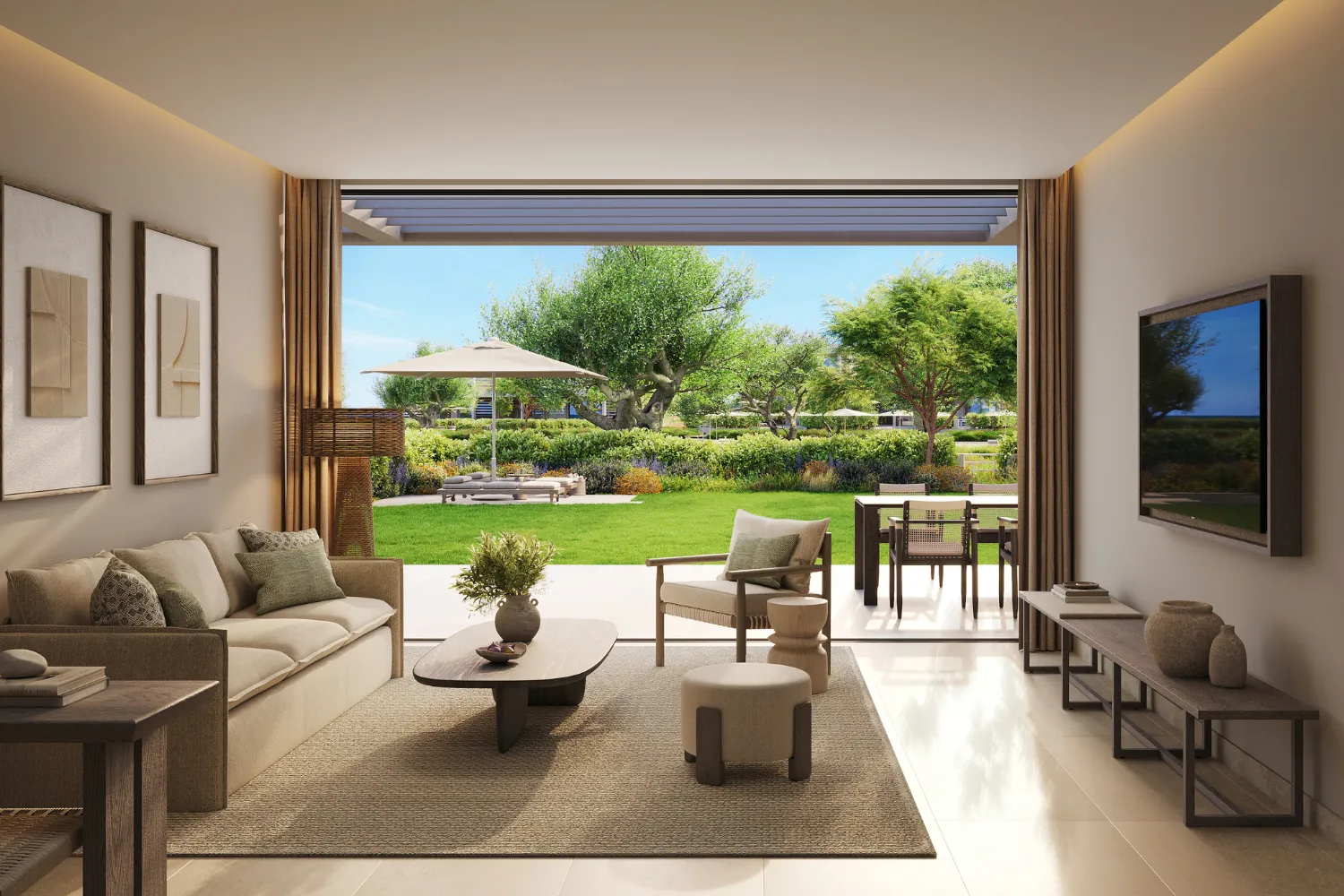 Deluxe suite met 2 slaapkamers – Prive-tuin